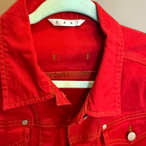 Cabi M Red Denim Jacket - Picture 3 of 5